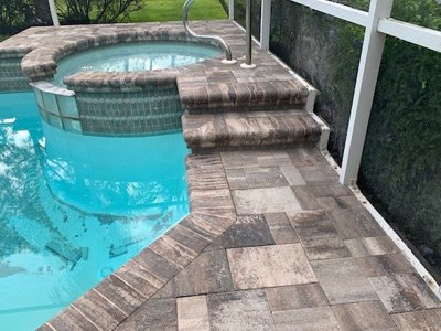 Pool Deck Pavers, Tampa, FL
